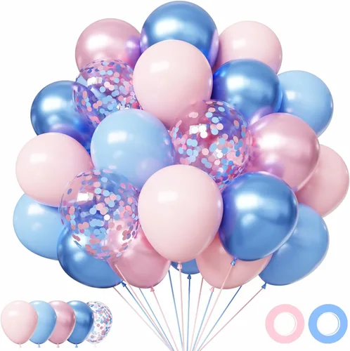 Vista 17 de Globos negros y metálicos plateados, 50 piezas de globos negros y plateados de 12 pulgadas, globos para fiestas para cumpleaños, graduación, Año