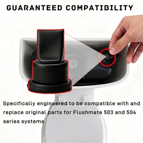 Vista 4 de Paquete de 10 válvulas de pico de pato de repuesto para piezas de válvula Sloan Flush Compatible con Flushmate Serie 503 y 504, válvula de retención