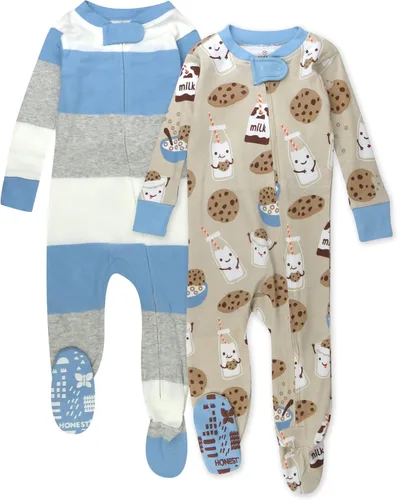 Vista 8 de HonestBaby Paquete de 2 Twinkle Star Blanco/Azul marino