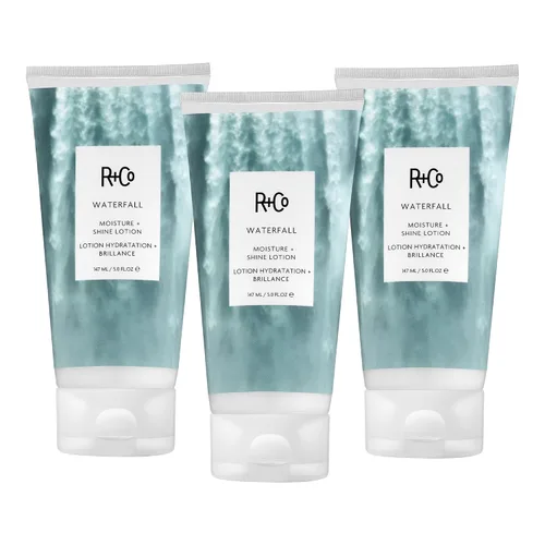 Vista 8 de R+Co WATERFALL Moisture + Shine Lotion – Lightweight Hydration & Frizz Control, Softens & Adds Shine, All Hair Types