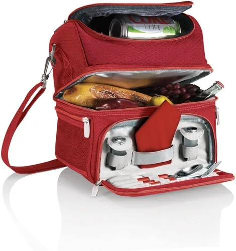 Vista 60 de PICNIC TIME NCAA Nebraska Cornhuskers Pranzo - Lonchera aislada con juego de pícnic, bolsa enfriadora para el almuerzo