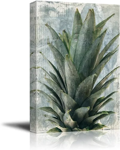 Vista 18 de Wall26 - Lienzo decorativo para pared (12.0 x 18.0 in), diseño de cactus sobre fondo azul
