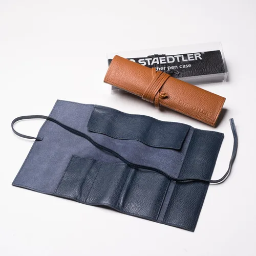 Vista 4 de STAEDTLER - Estuche de cuero para bolígrafos, Negro -, Estuche para lápices