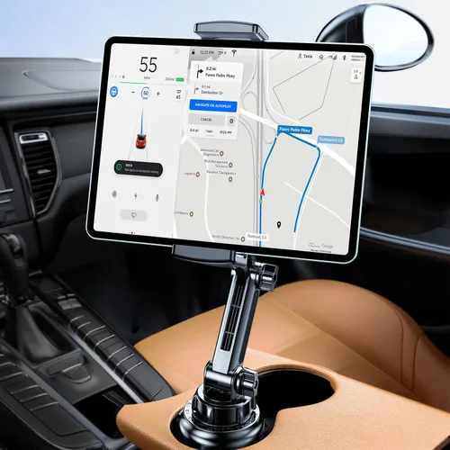 Vista 8 de Miracase Soporte para Portavasos de Auto con Cuello de Cisne Ajustable - Soporte Universal para Celular en Coche para iPhone, Samsung, Google