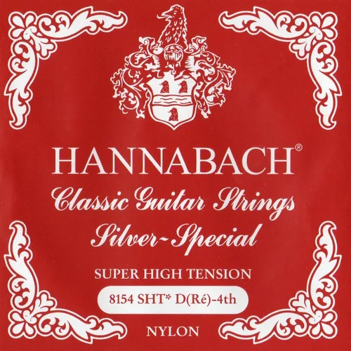 Vista 9 de Hannabach Serie 815 - Cuerda de guitarra (tensión baja) plateada especial, única E1 para guitarra clásica (652511)