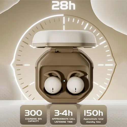 Vista 9 de Audífonos para dormir, auriculares inalámbricos Bluetooth para dormir de lado, para insomnio, ronquidos, invisibles, cómodos con cancelación
