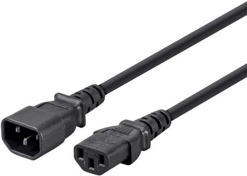 Vista 12 de Monoprice 124190 Cable de extensión, 1 pie, negro