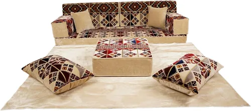 Vista 44 de arabicsofa Cojines Majlis de piso tradicionales: asientos modulares Diwan seccionales