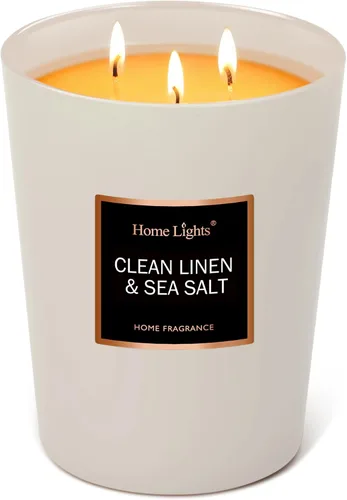 Vista 19 de HomeLights Velas perfumadas – Tarro grande de aromaterapia, cera de soja natural, 130 horas de combustión, cereza rubí y merlot