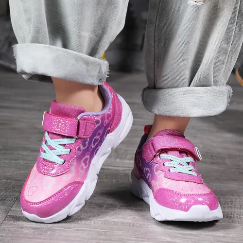 Vista 3 de Zapatos con luz LED para niños pequeños, ligeros, transpirables, correa ajustable para niños pequeños
