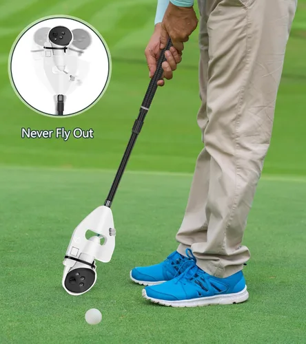 Vista 2 de VR Golf Club Compatible with MetaOculus Quest 3, Retractable VR Golf Club Handle Attachment for Holding VR Controller, Realistic Grip VR Golf Handle