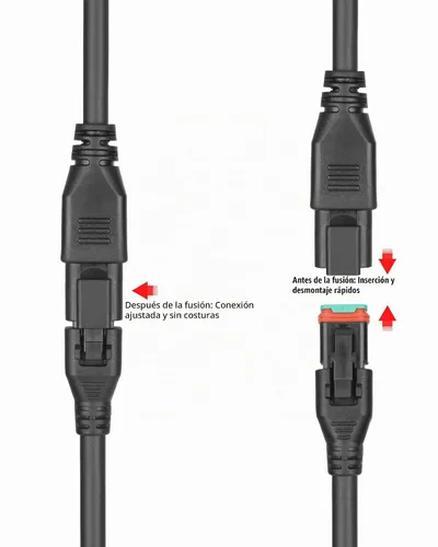 Vista 7 de Juego de extensión de arnés de cableado universal 2 en 1 de 2 pies Deutsch DT DTP, adaptador de cableado de 2 pines Plug and Play DT para barra