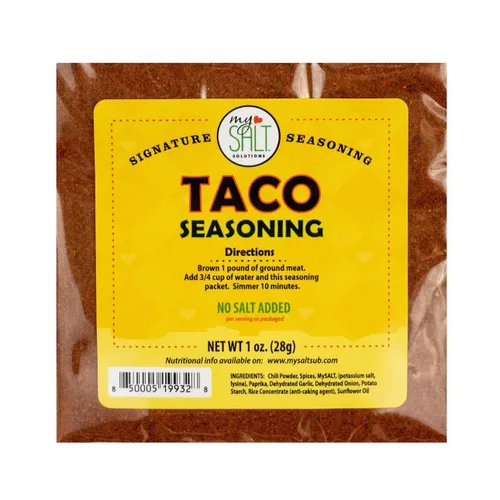 Vista 3 de MySALT - Mezcla de condimentos para tacos, sin sal añadida (paquete de 3)