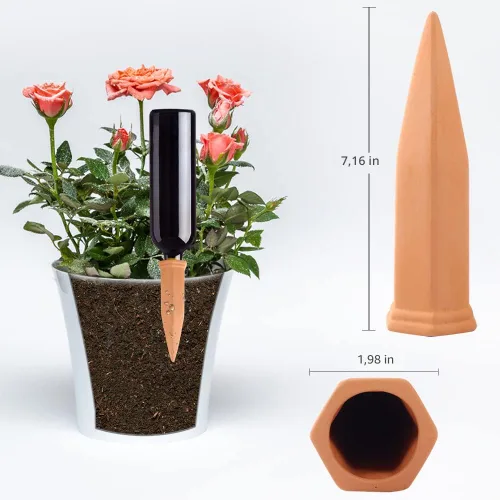Vista 3 de Paquete de 15 dispositivos de riego de plantas, sistema de riego automático para plantas en maceta, picos de riego automático, dispositivo