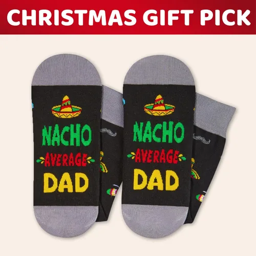 Vista 5 de HAPPYPOP Novelty Family Gifts - Gifts for Son Uncle Brother Papa Grandson Nephew, Funny Socks for Him