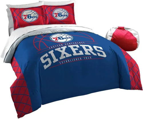 Vista 52 de Northwest NBA Unisex-Adult Comforter and Sham Set Golpe inverso