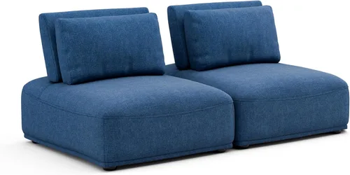 Vista 44 de Furniture of America Tatiana Modern Boucle - Sofá modular de 2 plazas con respaldo ajustable para sala de estar, oficina, combinación libre Boucle