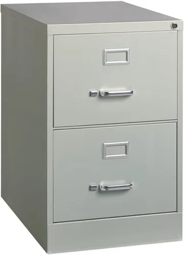 Vista 7 de Pemberly Row Archivador vertical de metal beige de 2 cajones de 28.38 pulgadas, con cerradura, premontado, tamaño legal estacionario para el hogar