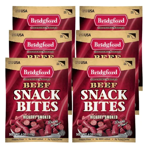 Vista 14 de Bridgford Bocadillos de carne de res de 4 onzas, paquete de 3 – Snacks listos para comer para aperitivos sobre la marcha – Snacks de carne sin