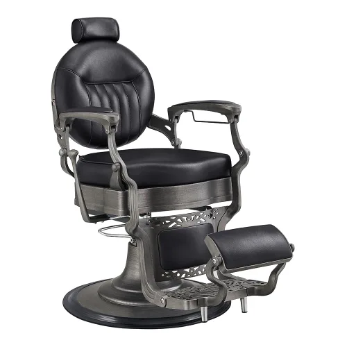 Vista 4 de Dir Silla de peluquería, sillas hidráulicas resistentes Vanquish, negro