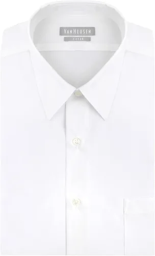 Vista 3 de Van Heusen - Camisa de popelina para hombre color sólido ajustado
