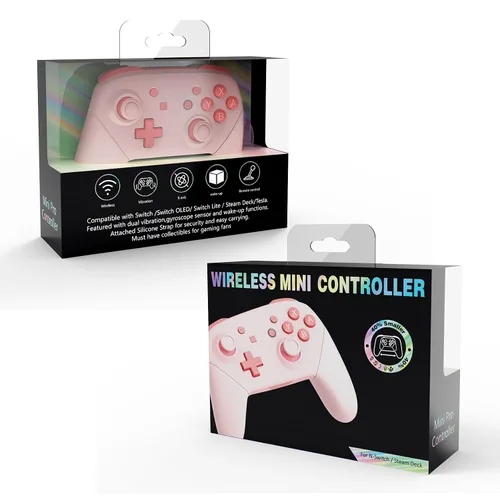 Vista 9 de JOYTORN Mini Switch Wireless Controller for Nintendo SwitchSwitch OLEDLite,Switch Pro Controller with Wake-upNFCMotin ControlDual Vibration,Switch
