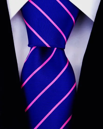 Vista 34 de Scott Allan - Corbatas de rayas para hombre - Corbata tejida para hombre