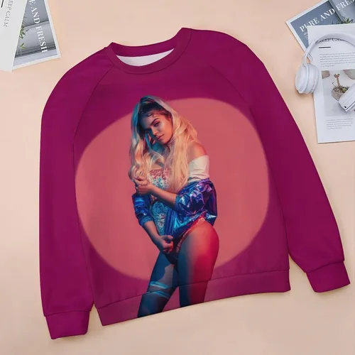 Vista 3 de PAPERBAGS Sweatshirt Womens Graphic Crewneck Long Sleeve Sweatshirts Casual Pullover Tops
