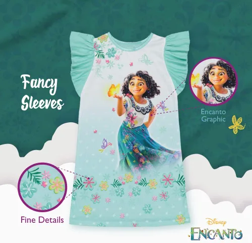 Vista 4 de Disney Girls' Nightgown, Soft & Cute Pajamas for Kids