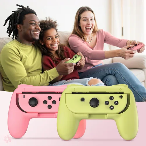 Vista 58 de FASTSNAIL Grips Compatible with Nintendo Switch for Joy Con & OLED Model for Joycon, Wear-resistant Handle Kit Compatible with Joy Cons Controllers