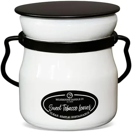 Vista 18 de Milkhouse Candle Company Vela de soja junto a canela – Canela y nuez moscada brasas aromáticas Amberwood y vainilla perfumada – Tarro de crema