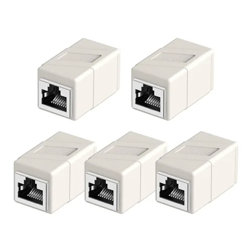 Vista 13 de Acoplador RJ45, adaptadores Ethernet de 2 pak, hembra a hembra, modular recto de 8 pines, conectores de red para cable Ethernet Azul