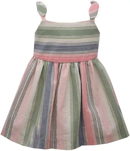 Vista 2 de Bonnie Jean Vestido de niña - Vestido de primavera verano a rayas para bebés, niños pequeños y niñas pequeñas