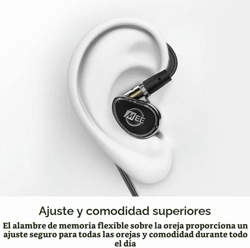 Vista 5 de MEE Professional MX1 PRO Advanced Dynamic Driver Auriculares intrauditivos con sonido equilibrado; auriculares con aislamiento de ruido con cable