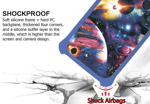 Vista 2 de Aroepurt Koobee K100 - Funda compatible con Ans Koobee K100 SL004T, con protector de pantalla de vidrio templado, policarbonato duro + silicona