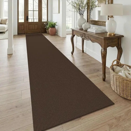 Vista 116 de KOZYFLY - Tapete para puerta de interior, lavable, pequeña, antideslizante, con respaldo de goma, felpudo de algodón para el hogar, color negro