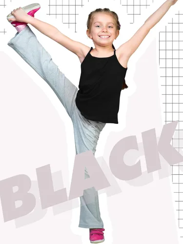 Vista 5 de Geyoga Camisola sin mangas con espalda cruzada para niña, paquete de 6
