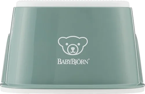Vista 2 de BabyBjörn Taburete escalonado, verde oscuro/blanco
