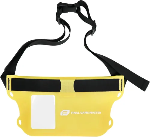 Vista 7 de FGM Bolsa impermeable con correa ajustable para la cintura, bolsa seca de TPU con sensibilidad de pantalla táctil para paddleboard, canotaje, Negro