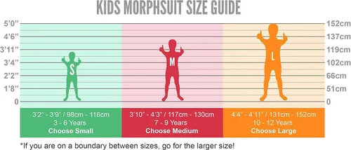 Vista 5 de Morphsuits Disfraz de Halloween para niños con leyenda urbana de Zalgo aterrador