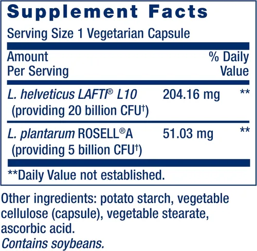 Vista 3 de Life Extension FLORASSIST Probiótico Salud de la Mujer, Salud Vaginal, Salud Digestiva, Salud Inmunológica, Sin Gluten, Sin OGM, Vegetariana