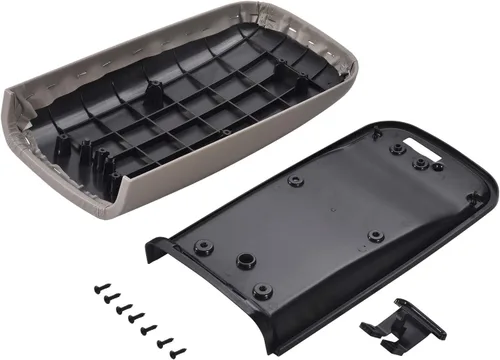 Vista 2 de Kit de cubierta de reposabrazos de tapa de consola central con pestillo compatible con Chevy Trailblazer GMC Envoy, Buick Rainer Isuzu Ascender SAAB
