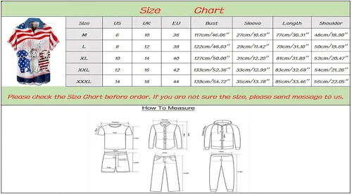 Vista 4 de Mens Tank Tops Loose Fit Flag & Father's Day Harajuku Polyester Square Neck Lightweight Buckle Button Down Shirt