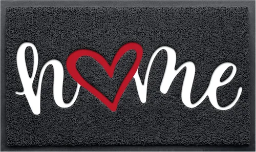 Vista 14 de Tapete para Puerta (30"x17.5", Negro), Tapete de Bienvenida de Perfil Bajo Tapete de Entrada Tapete de Piso Alfombras Antideslizantes para Entrada