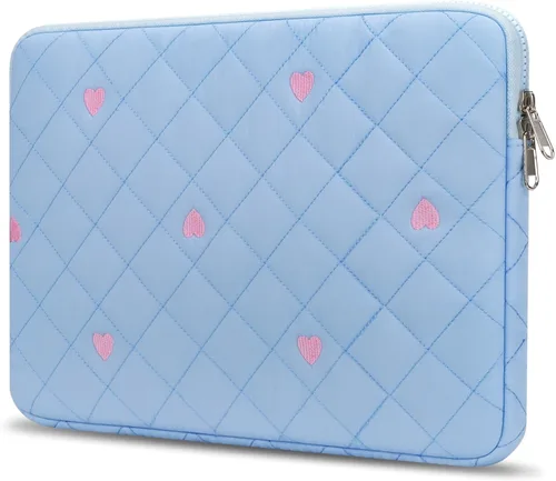 Vista 10 de Funda para laptop de 15 y 16 pulgadas, funda protectora compatible con MacBook Air MacBook Pro 15 de 16 pulgadas, funda acolchada a prueba de Rosa