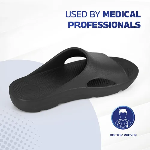 Vista 4 de Pure Stride Sandalias terapéuticas, sandalias ortopédicas para fascitis plantar, metatarsiano y espolones de talón, para aliviar el dolor y soporte
