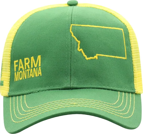 Vista 35 de John Deere Gorra de béisbol con logotipo y malla trasera con contraste, para hombre
