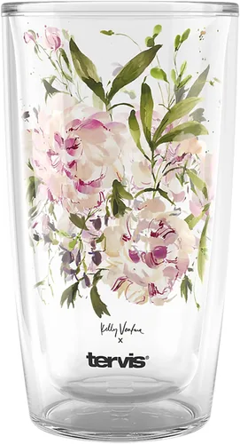 Vista 10 de Tervis Kelly Ventura Floral Vista Collection - Vaso aislado de doble pared hecho en Estados Unidos mantiene las bebidas frías y calientes, 16 onzas