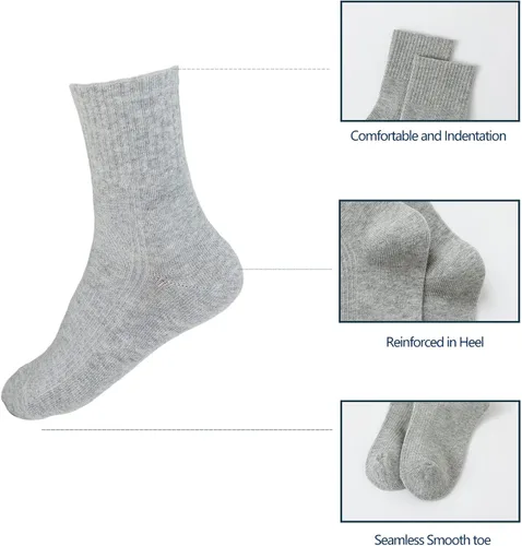 Vista 3 de QIYIENDIAN 5 pares de calcetines cálidos y acogedores con dibujos animados, colores sólidos para niños de 1 a 10 años