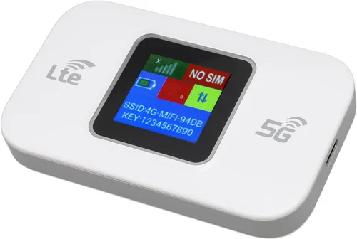 Vista 2 de 4G LTE WiFi Modem, 300Mbps High Speed Mobile WiFi Router with WPA WPA2 Encryption for Phone Tablet Laptop